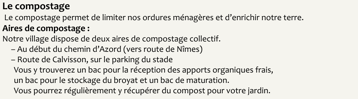 Le compostage 