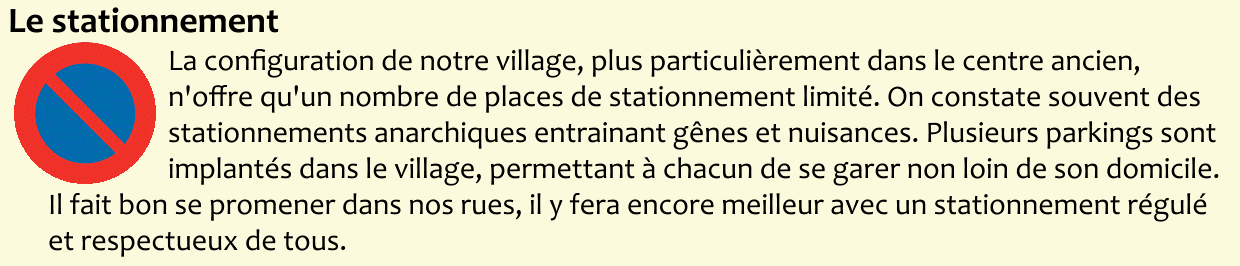 Le stationnement 