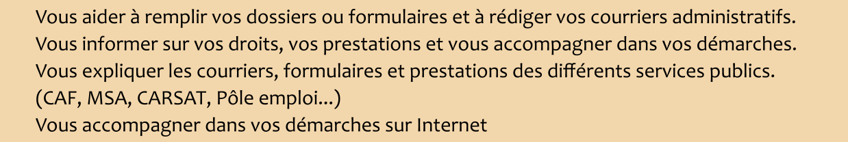 Vous aider à remplir vos